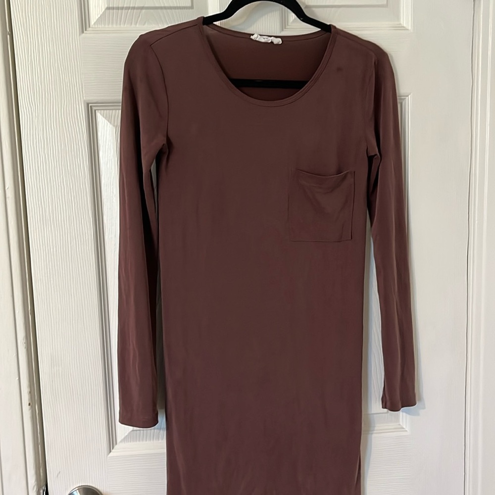 Mauve bodycon dress